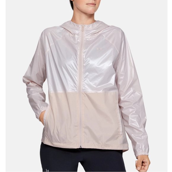 Under Armour Jackets & Blazers - NWT! UA Metallic Lightweight Hood Windbreaker